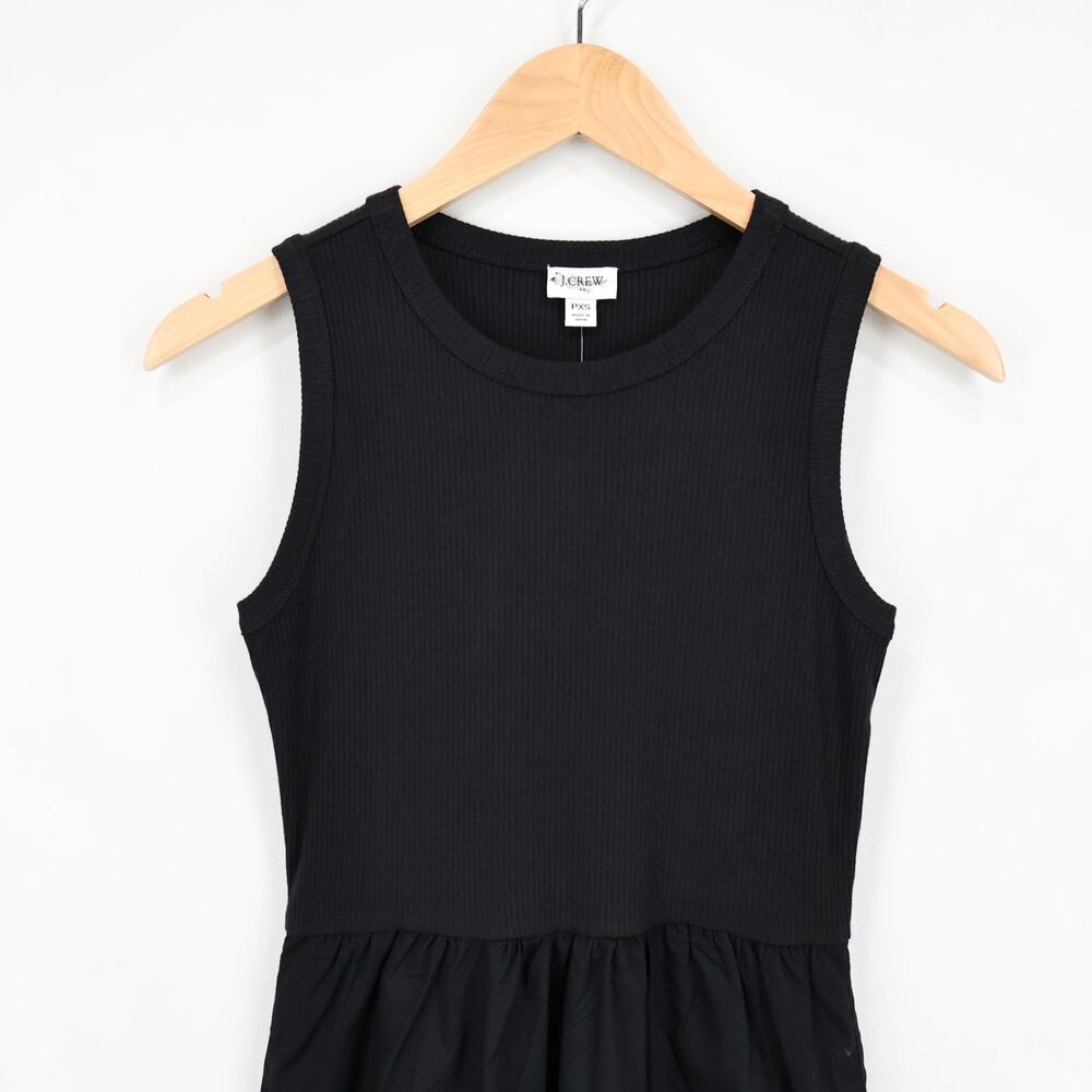 J.Crew Factory Ribbed Knit Mixy Midi Dress Black Size XS Petite NWT - Picture 3 of 8